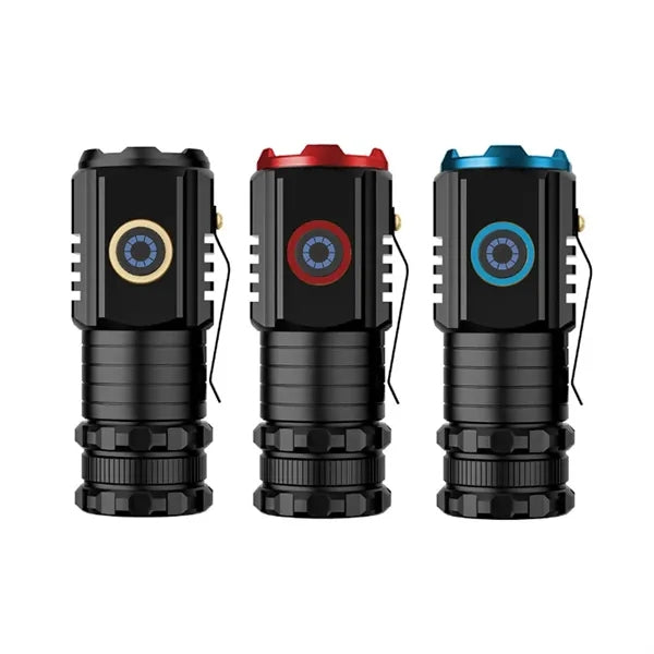 Aluminum LED Flashlight With COB Side Light And Magnet