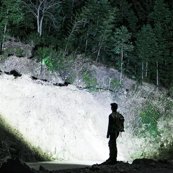 Aluminum LED Flashlight With COB Side Light And Magnet