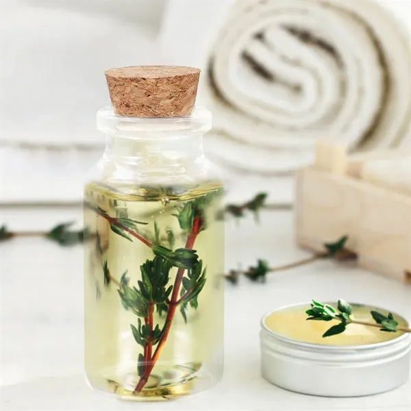 25ml Clear Glass Wish Bottle with Cork Stopper - 30x60mm