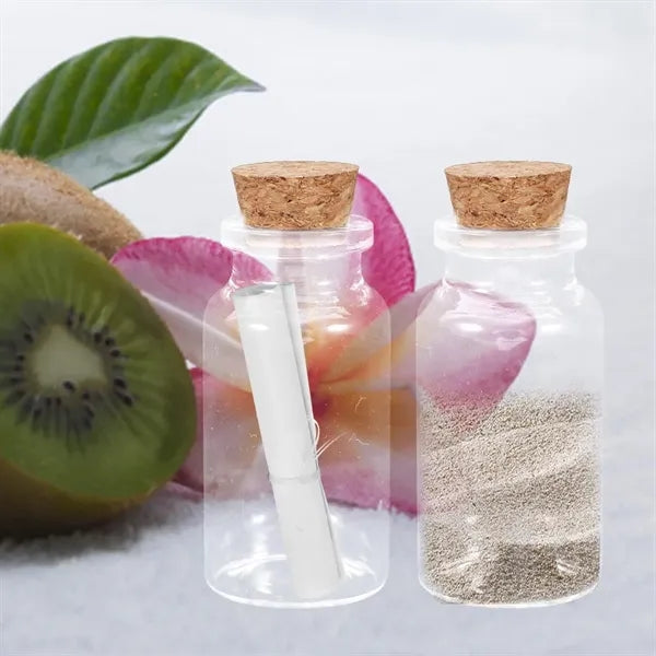 25ml Clear Glass Wish Bottle with Cork Stopper - 30x60mm