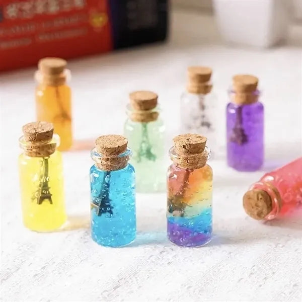 25ml Clear Glass Wish Bottle with Cork Stopper - 30x60mm