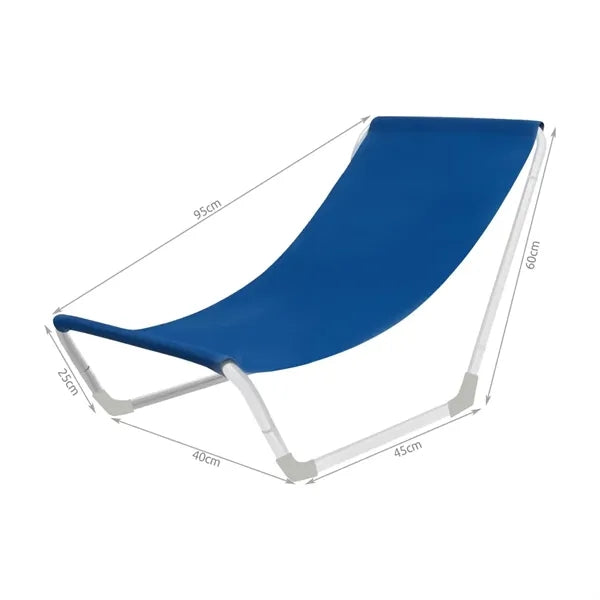 Portable Folding Canvas Sling Beach Chair Lounger