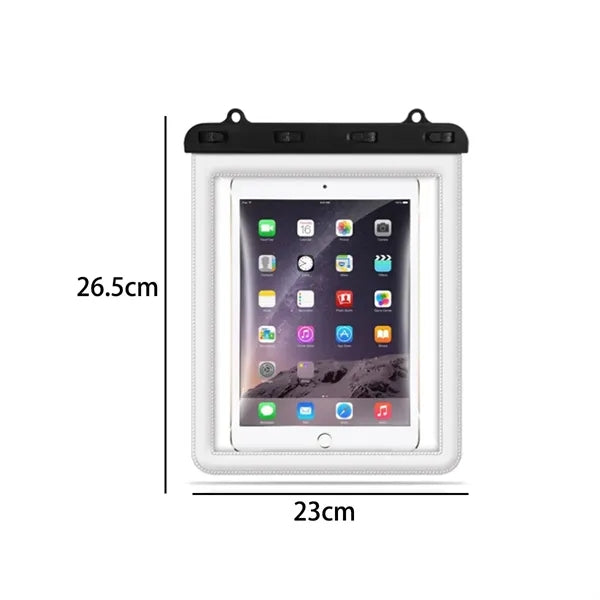 Large Clear Waterproof Tablet Case for Swimming & Bath