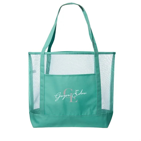 Lauderdale Mesh Beach Bag (2 Color Imprint)