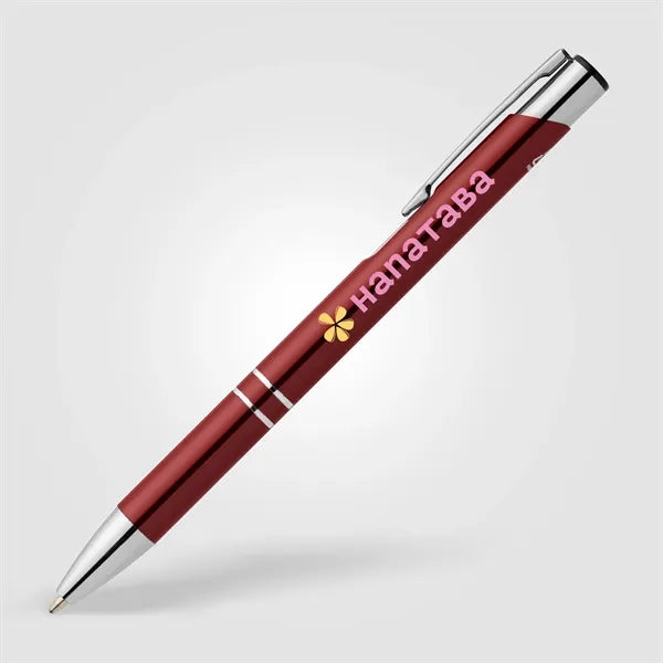 Tres-Chic Recycled Aluminum Chrome Trim Pen -ColorJet