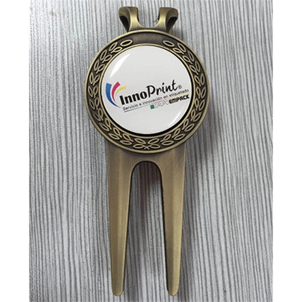Magnetic Divot Repair Tool with Removable Ball Marker