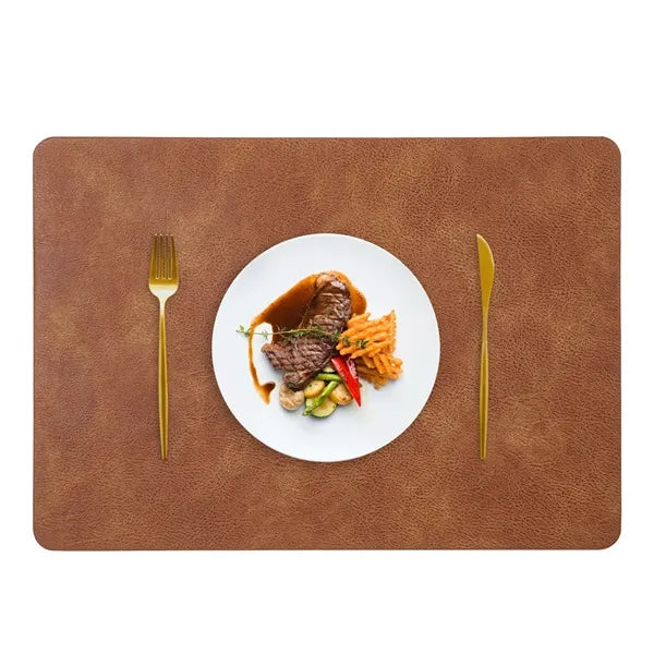 PU Leather Placemat 16.9x11.8 Inch Multiple Colors