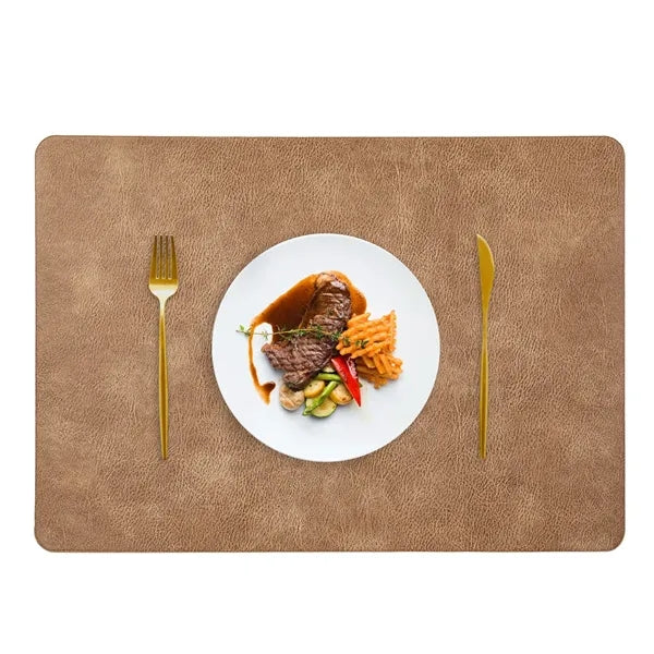 PU Leather Placemat 16.9x11.8 Inch Multiple Colors