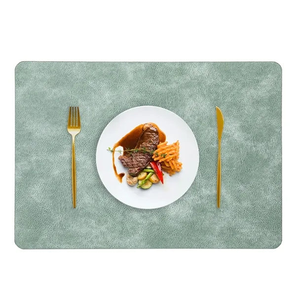 PU Leather Placemat 16.9x11.8 Inch Multiple Colors