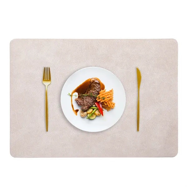 PU Leather Placemat 16.9x11.8 Inch Multiple Colors