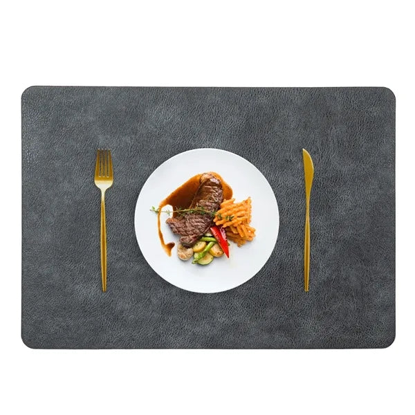 PU Leather Placemat 16.9x11.8 Inch Multiple Colors