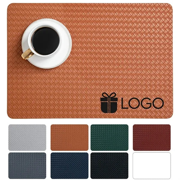 Woven PU Placemat 16.9x11.8 Inch Multiple Colors