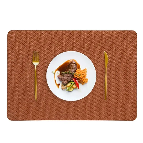 Woven PU Placemat 16.9x11.8 Inch Multiple Colors