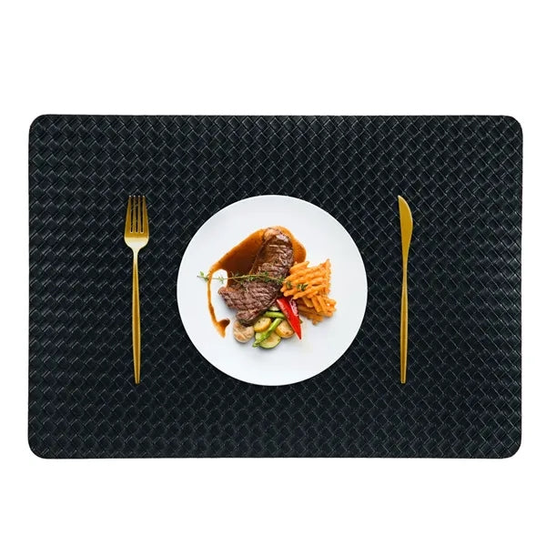 Woven PU Placemat 16.9x11.8 Inch Multiple Colors