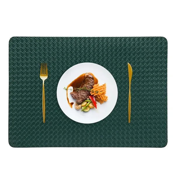 Woven PU Placemat 16.9x11.8 Inch Multiple Colors