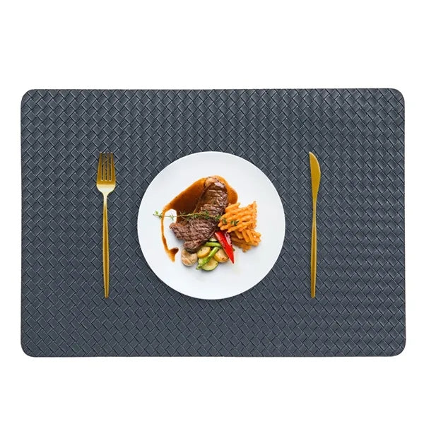 Woven PU Placemat 16.9x11.8 Inch Multiple Colors