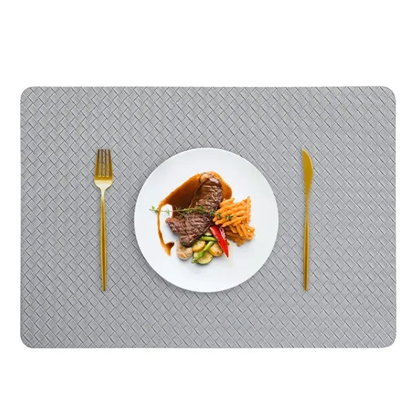 Woven PU Placemat 16.9x11.8 Inch Multiple Colors