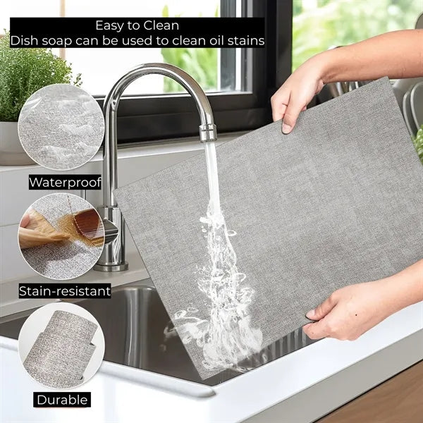 Faux Leather Placemat 16.9x11.8 in Multiple Colors