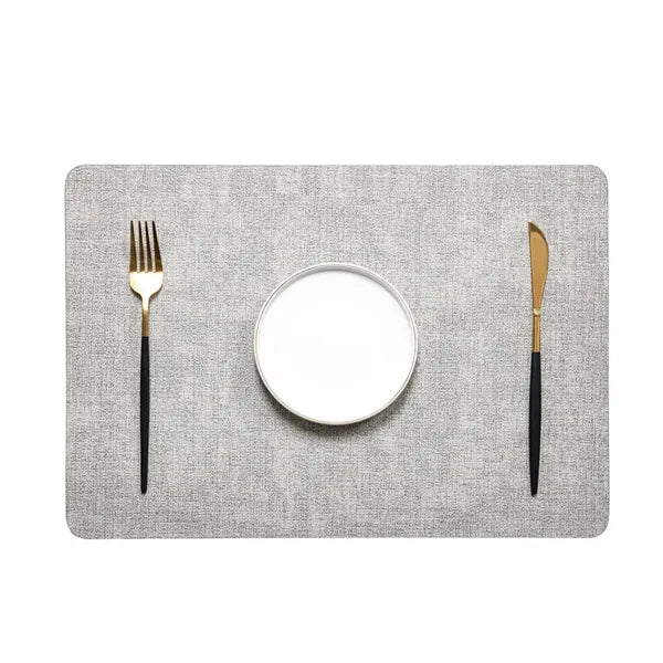 Faux Leather Placemat 16.9x11.8 in Multiple Colors