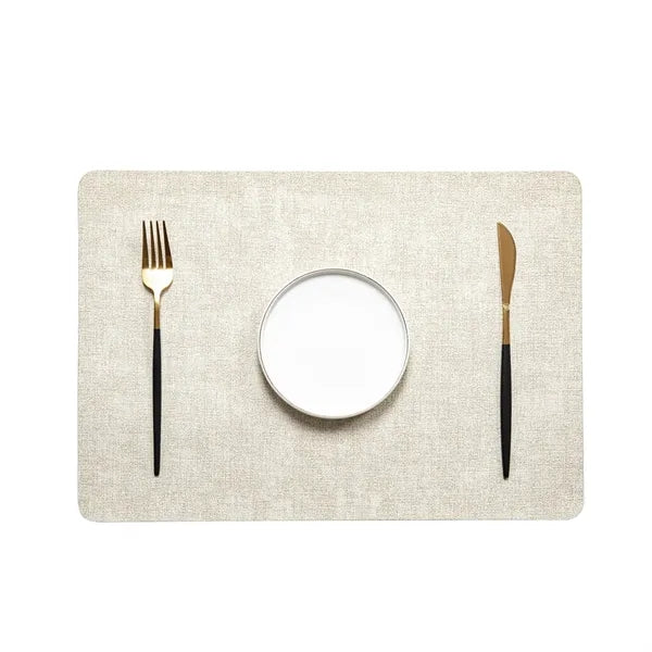 Faux Leather Placemat 16.9x11.8 in Multiple Colors