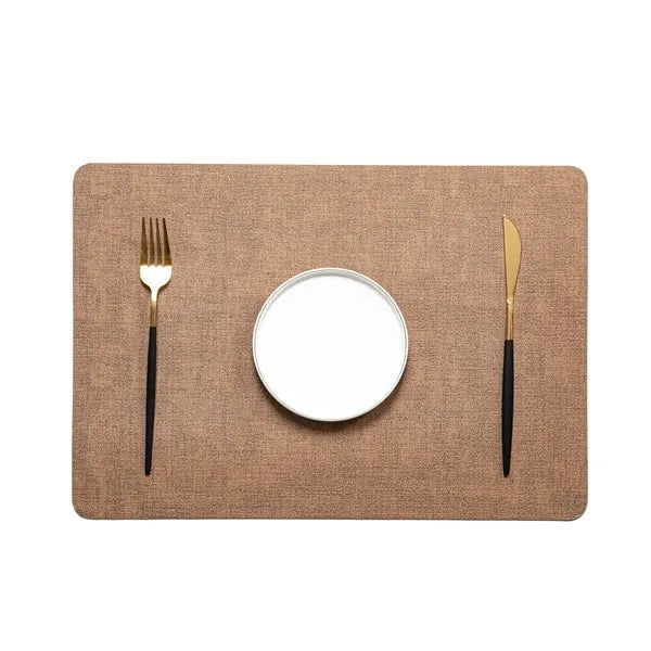 Faux Leather Placemat 16.9x11.8 in Multiple Colors