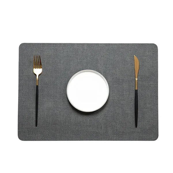 Faux Leather Placemat 16.9x11.8 in Multiple Colors