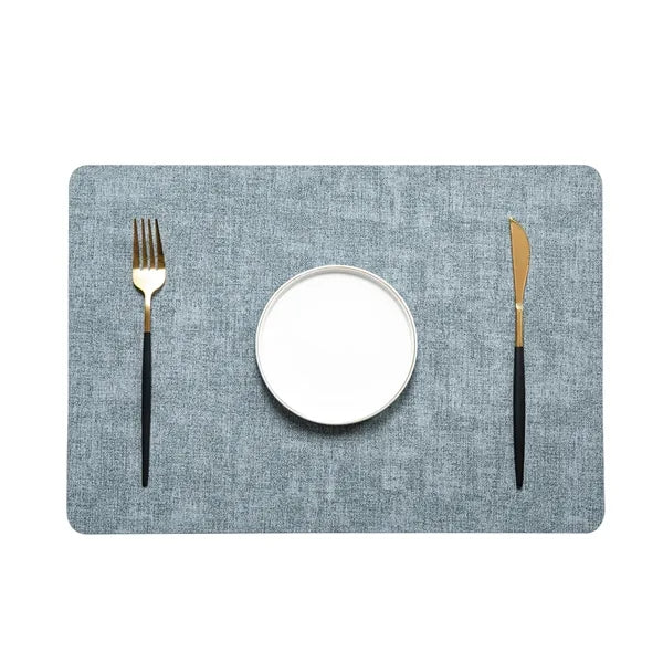 Faux Leather Placemat 16.9x11.8 in Multiple Colors