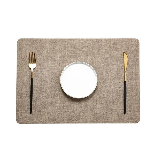 Faux Leather Placemat 16.9x11.8 in Multiple Colors