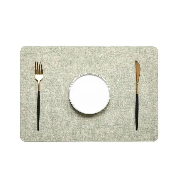 Faux Leather Placemat 16.9x11.8 in Multiple Colors