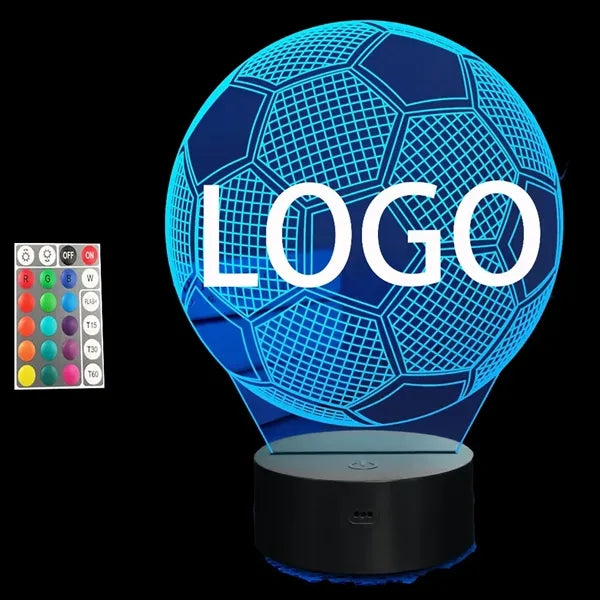 Acrylic Shapes w/LED Base Light w/ remote