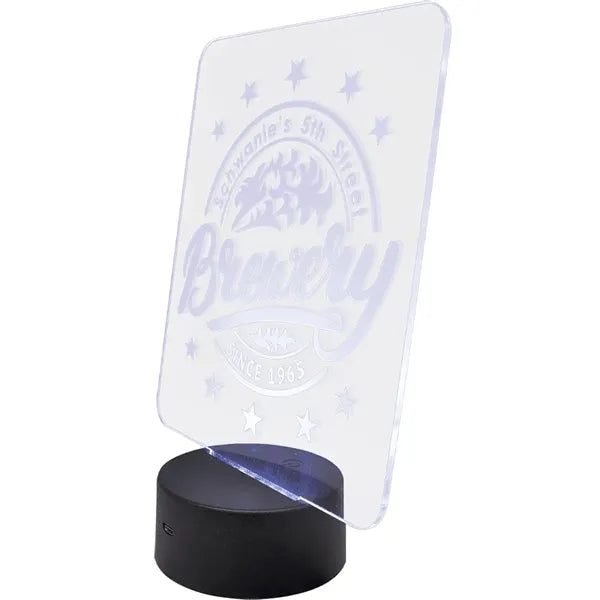 Acrylic Shapes w/LED Base Light w/ remote