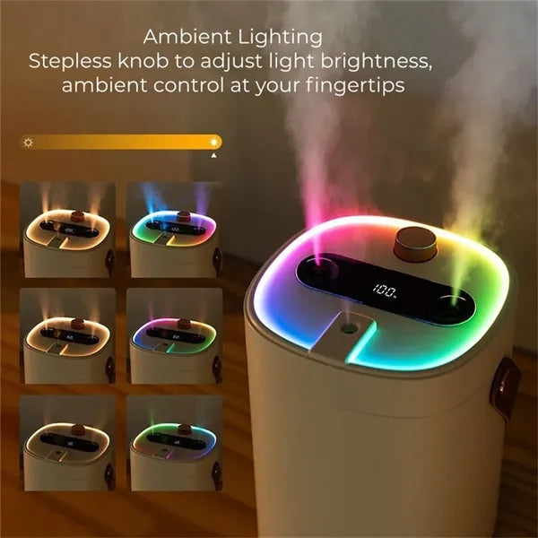 Aroma Humidifier 2L Portable Essential Oil Lamp