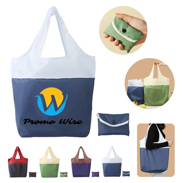 Foldable Lightweight Spacious Eco Fabric Shopping Tote Bag