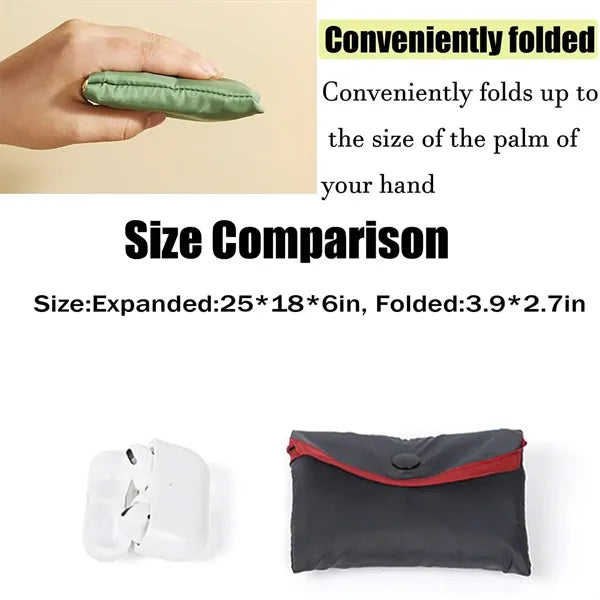 Foldable Lightweight Spacious Eco Fabric Shopping Tote Bag
