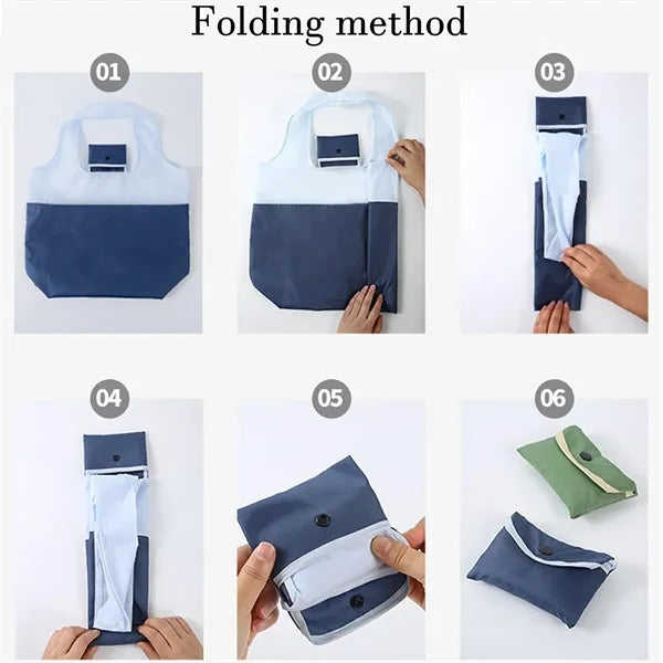 Foldable Lightweight Spacious Eco Fabric Shopping Tote Bag