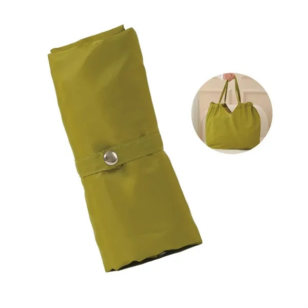 Foldable Lightweight Waterproof Drawstring Shopping Tote Bag