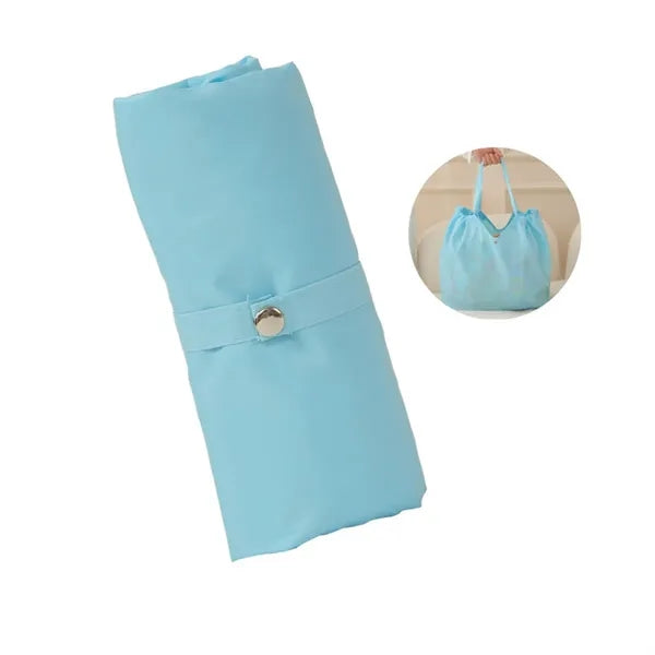 Foldable Lightweight Waterproof Drawstring Shopping Tote Bag