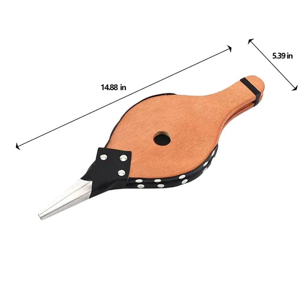 Retro Outdoor Bellows Wooden Barbecue Hand Air Blower