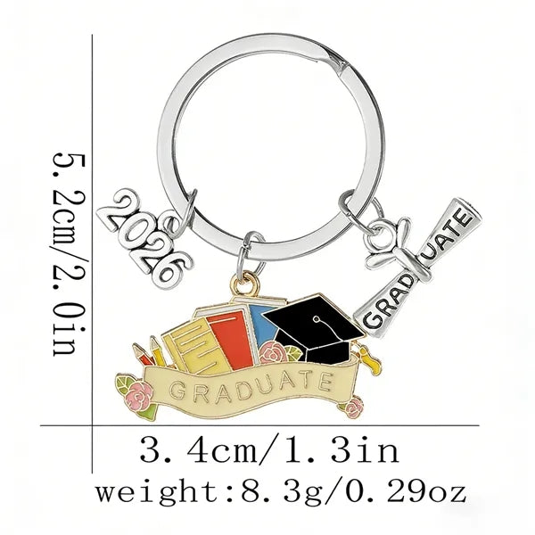 2026 Graduation Keepsake Keychain
