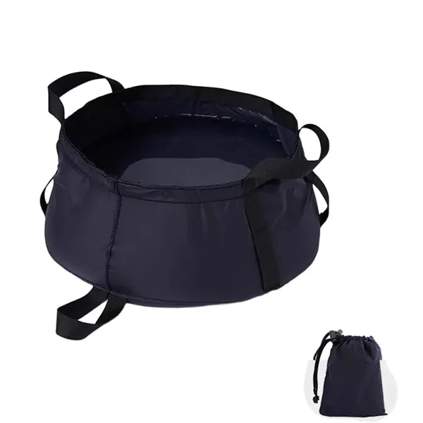Portable Folding Travel Round Wash Basin with Storage Bag