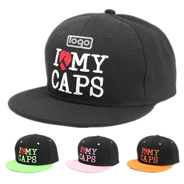 Embroidered Baseball Cap w/ Letters