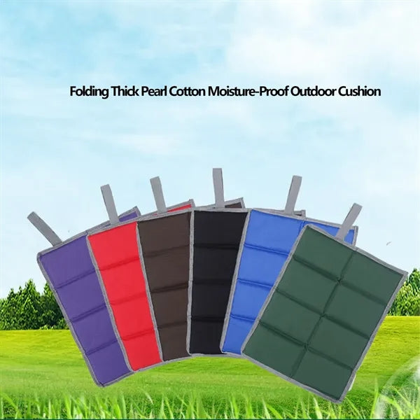 Folding Thick Pearl Cotton Moisture-Proof Outdoor Cushion