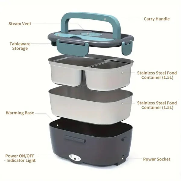 Stainless Steel Heatable Lunch Box