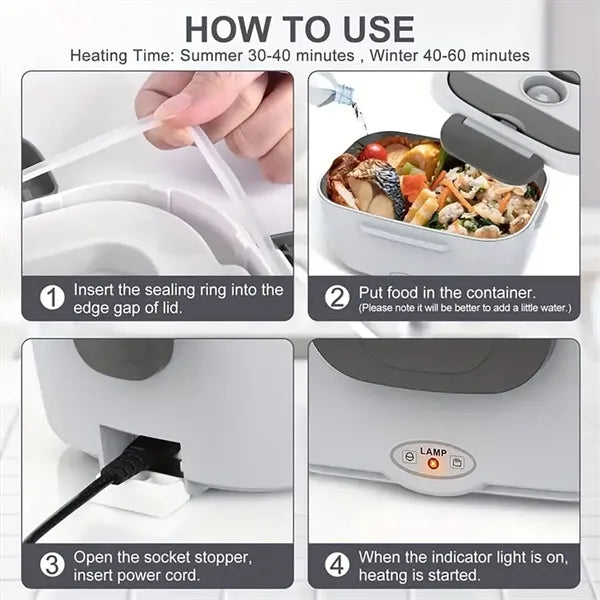 Stainless Steel Heatable Lunch Box