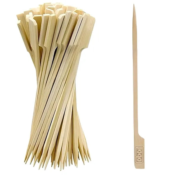 100Pcs Disposable Bamboo Skewers