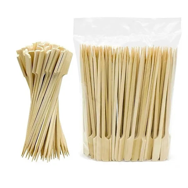 100Pcs Disposable Bamboo Skewers