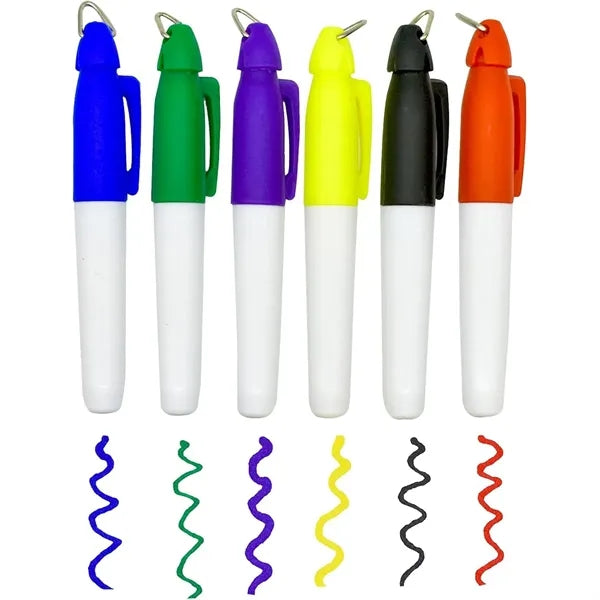 Golf Ball Line Marker Pen with Keychain