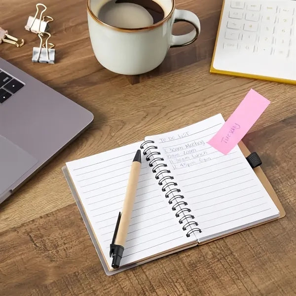 Pocket Notebook with Pen and Sticker