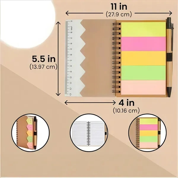Pocket Notebook with Pen and Sticker