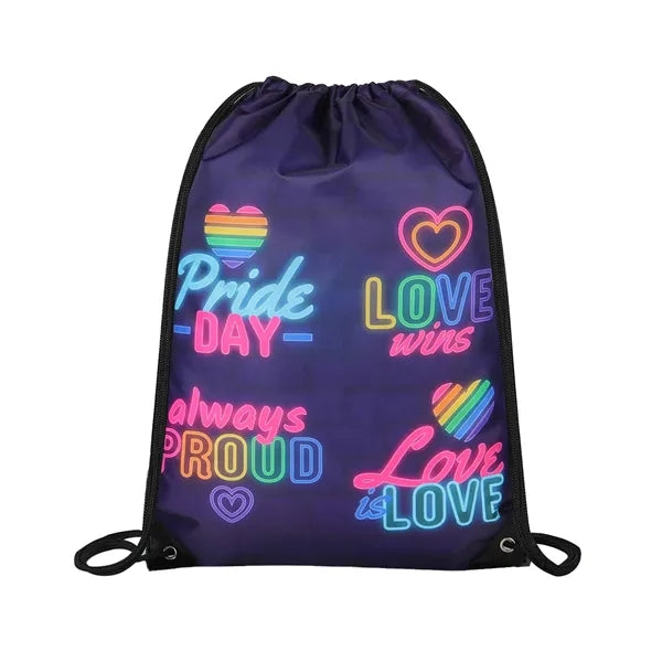 420D Durable Dye Sublimation Cinch Backpack